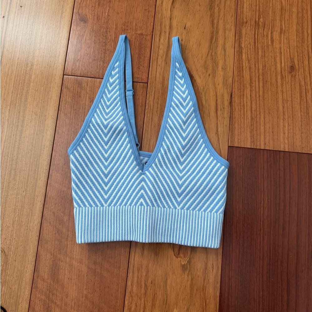 Garage Blue and White Chevron Tank Top